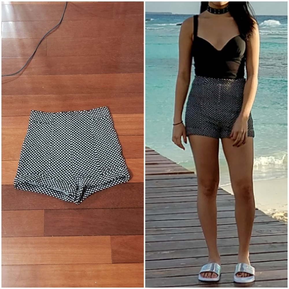 Urban Outfitters Polka Dot High Waisted Shorts